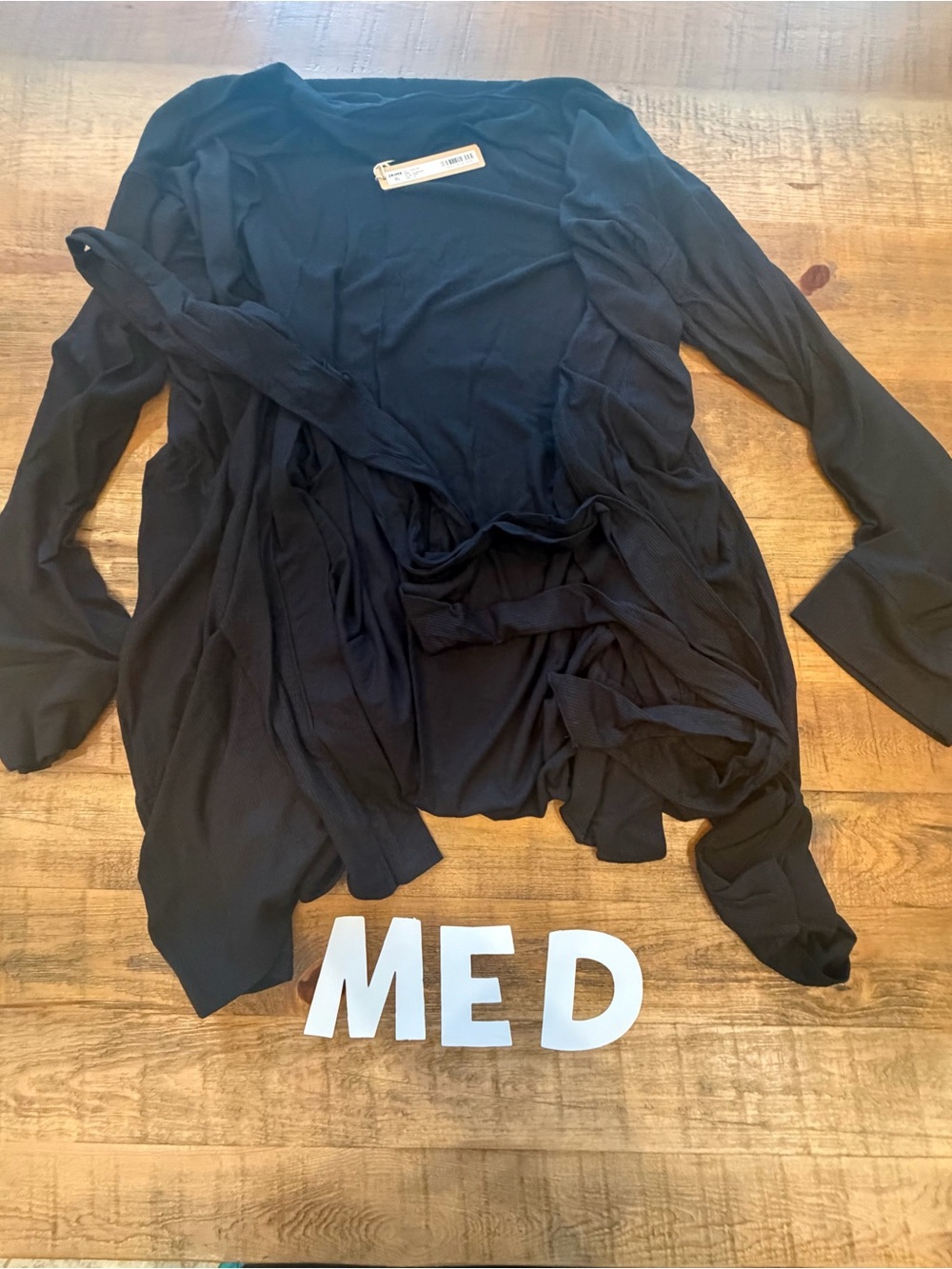 SKIMS Soft Lounge Rib Robe in Onyx